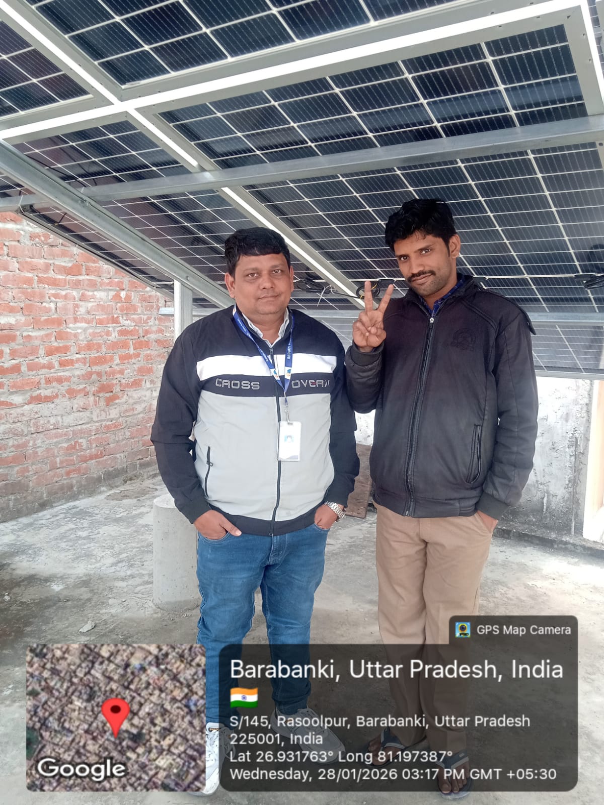 Solar Installation for Sumit Srivastava - Rasoolpur, Barabanki